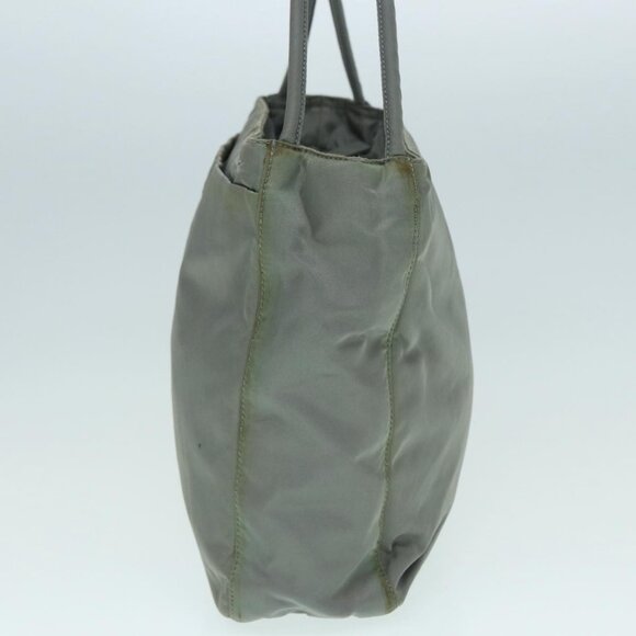 PRADA Tote Bag Nylon Gray Silver Auth - Picture 5 of 16